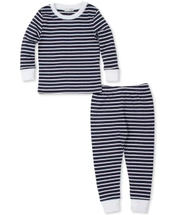 Team Stripes Navy Kids Pajama Set (8-10)