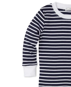 Team Stripes Navy Kids Pajama Set (8-10)