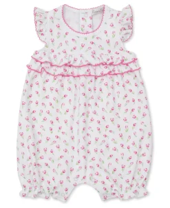 Tulip Blossoms Short White Playsuit