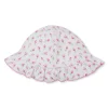 Tulip Blossoms White Floppy Hat