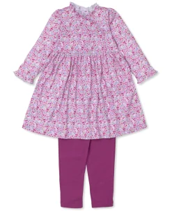 Unique Floral Toddler Dress Set