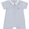 Whale Wonder Blue Short Stripe Playsuit
