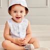Whale Wonder Blue Sleeveless Playsuit