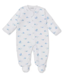 Whale Wonder Blue Zip Footie