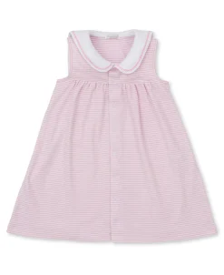 Whale Wonder Pink Stripe Toddler Dress