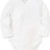 White Pointelle Long Sleeve Bodysuit