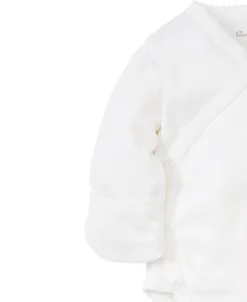 White Pointelle Long Sleeve Bodysuit