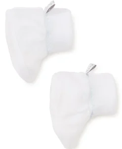 White/Blue Kissy Basics Booties