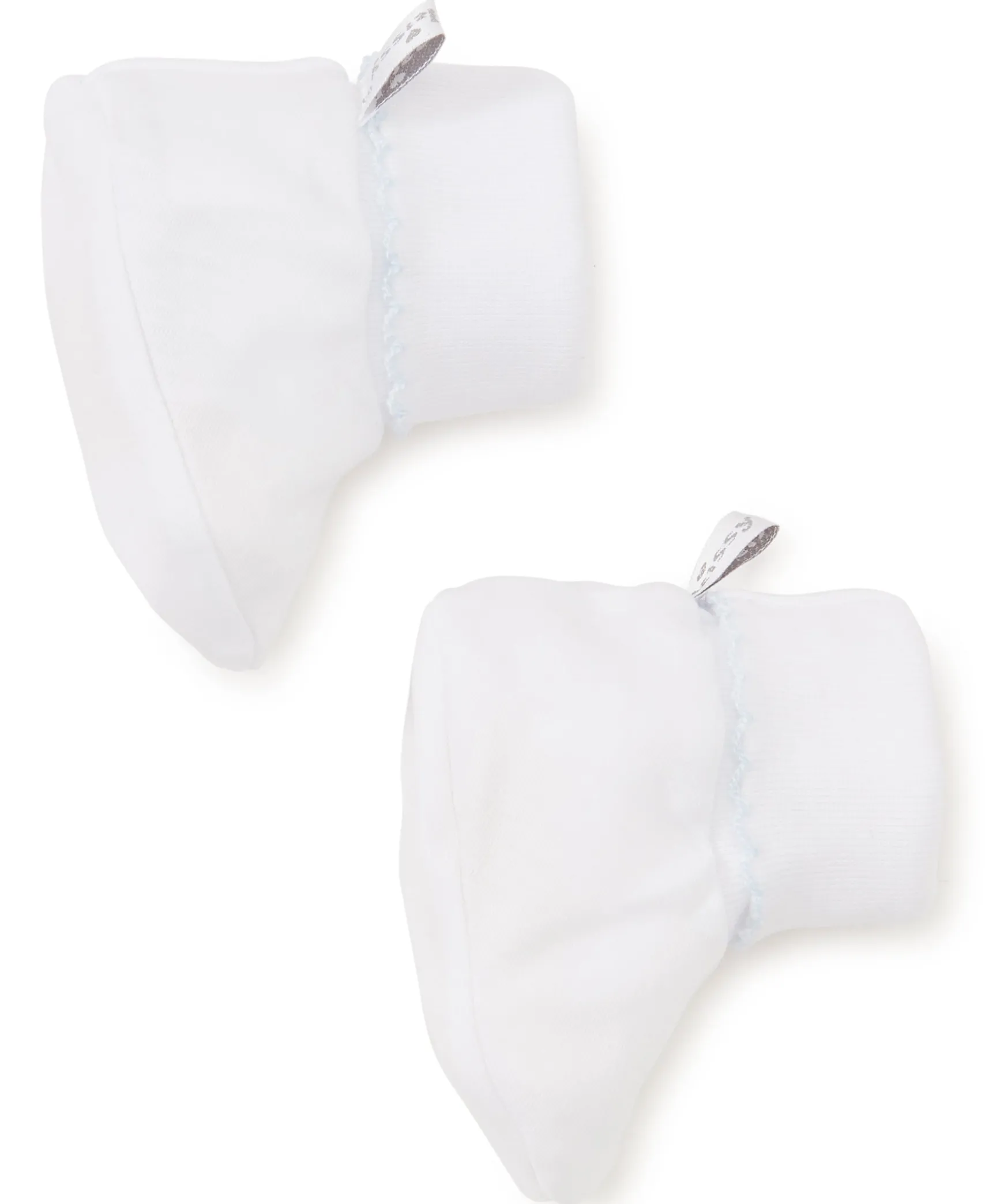 White/Blue Kissy Basics Booties