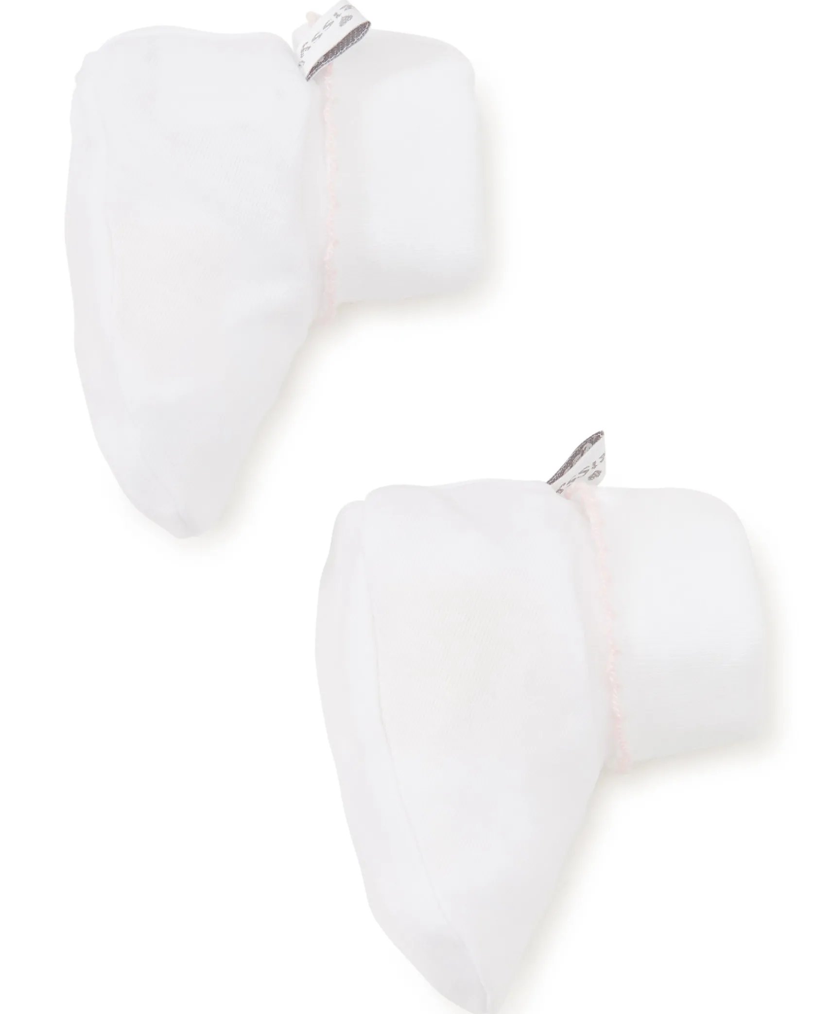 White/Pink Kissy Basics Booties