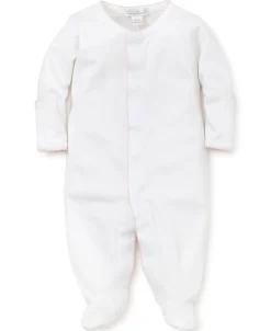 White/Pink Kissy Basics Footie NEW