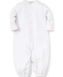 White/Pink New Kissy Dots Print Converter Gown