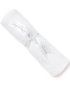White/Pink New Kissy Dots Print Blanket
